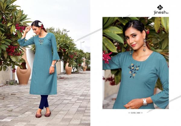 Jinesh Nx Anamika Viscose Embroidery Designer Kurti Collection 